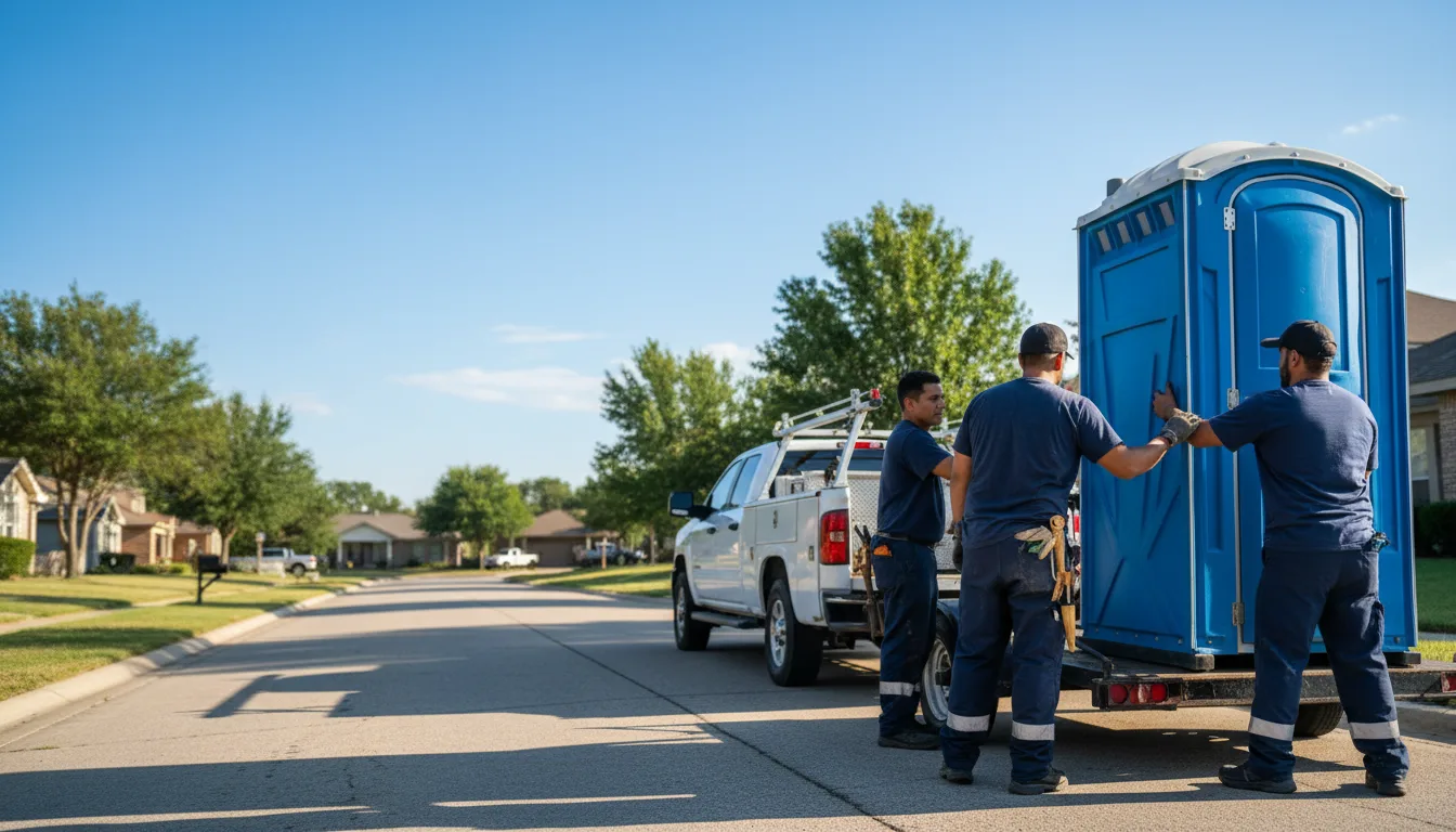 Portable Toilet Rental in Rowena, TX near me